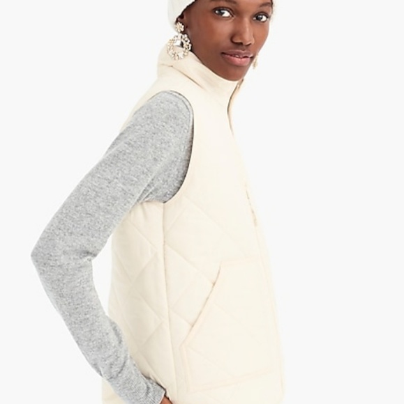 J.Crew mercantile quilted puffer vest. NWOT. XS - Picture 3 of 4